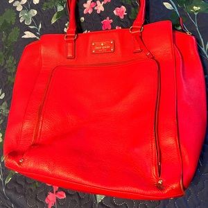 Large Kate Spade purse. Gently used with some normal wear and tear.